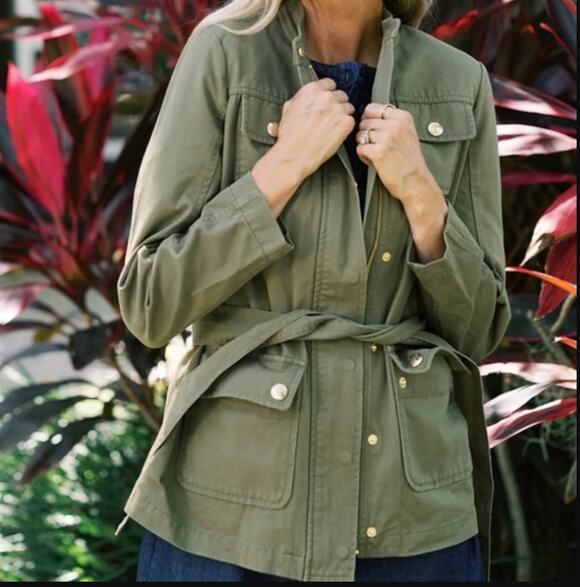 Draper James Jackets & Blazers - Draper James Field Jacket in Green Twill Size 3X